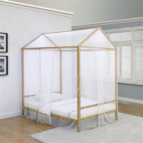 Shop our best selection of canopy beds to reflect your style and inspire your home. Modern Gold Full Canopy Bed - Etta | RC Willey Furniture Store