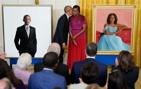 Obamas Bidens Reunite At White House For Official Portrait Unveiling