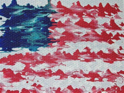 Abstract American Flag Mixed Media By Brian Roberts