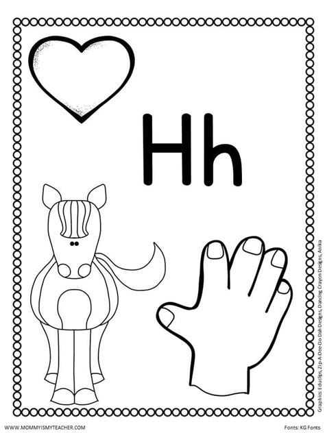 LETTER H PRINTABLES — Mommy is My Teacher  Be my teacher, Letter