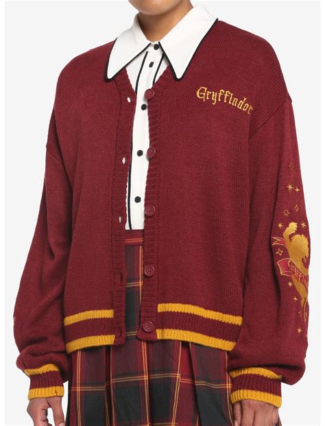 Harry Potter Gryffindor Skimmer Girls Cardigan Hot Topic