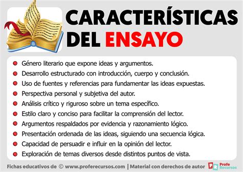 Características Del Ensayo