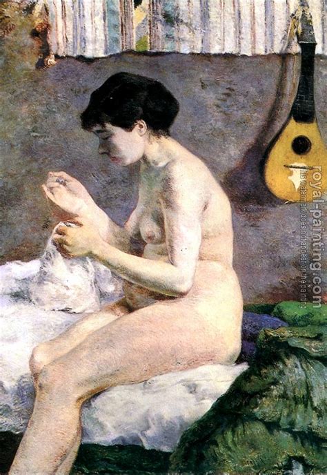 Study Of A Nude By Paul Gauguin Oil Painting Reproduction
