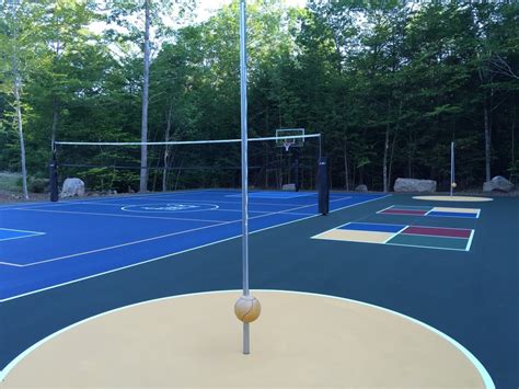 Multi Sport Acrylic Surfaces Tennis Court Resurfacing