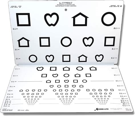 Lea Symbols® Folding Pediatric Eye Chart Industrial