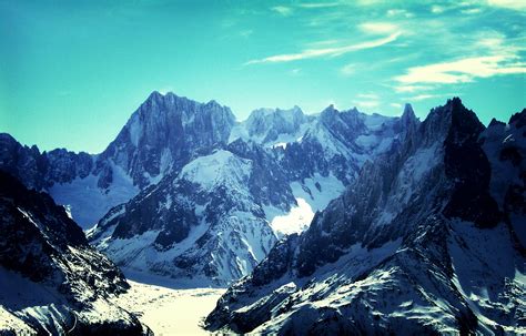 Mer De Glace Grandes Jorasses Aiguilles De Chamonix Alps Losas