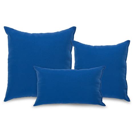 Royal Blue Outdoor Throw Pillow Dfohome