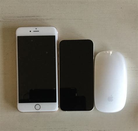 Size Comparison Iphone 12 Mini Vs Iphone 6s Plus Vs Magic Mouse 2 R