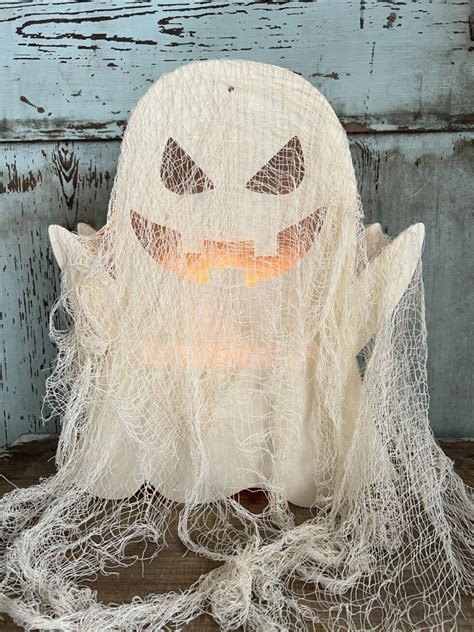 How To Make A Light Up Ghost Using Dollar Tree Items The Shabby Tree