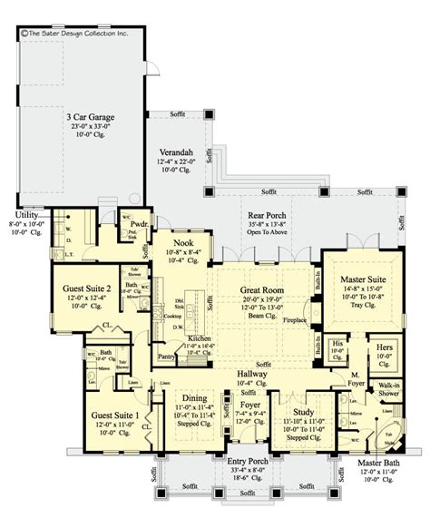 Home Plan Bayberry Lane Small House Plans Sater Design Collection