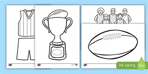 AFL Colouring Pages Australian Primary Resource Twinkl
