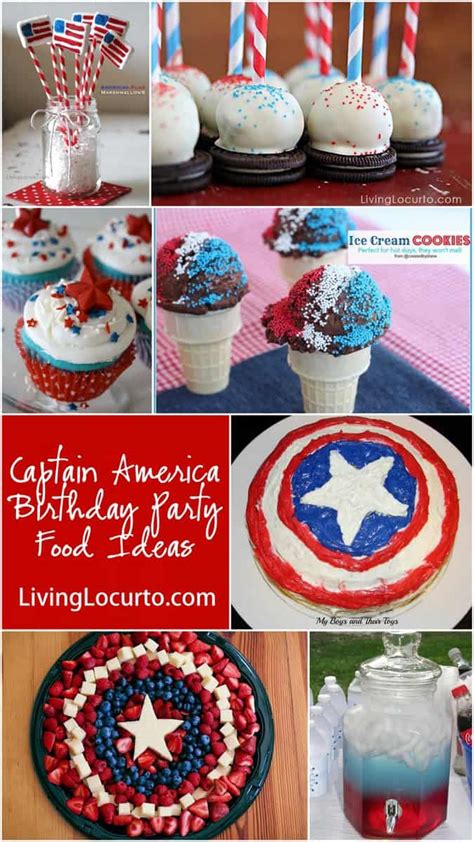 captain america birthday party food ideas