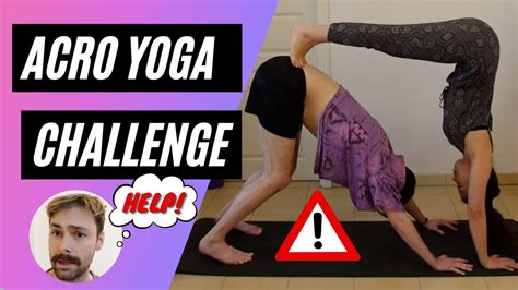 Acro Yoga Challenge Funny Fails Youtube