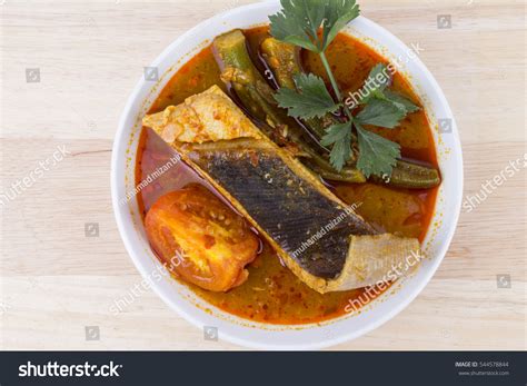 Traditional Dishes Stingray Called Asam Pedas Stock Photo 544578844