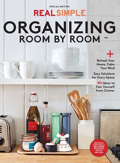 Real Simple Organizing Room By Room Single Issue Magazine
