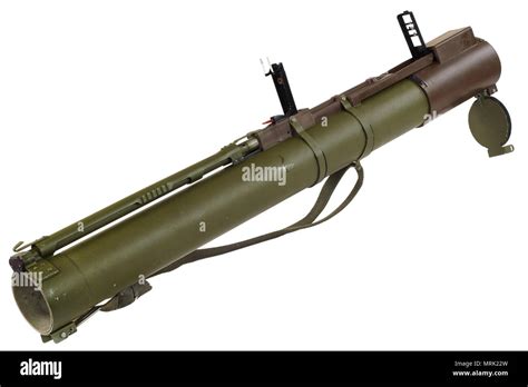 Anti Tank Rocket Propelled Grenade Launcher Bazooka Isolated On White