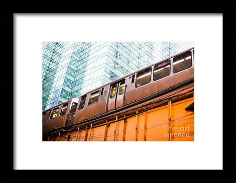 Chicago L Elevated Train Framed Print By Paul Velgos
