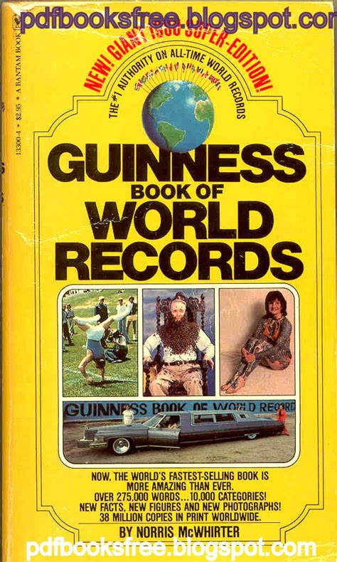 .records1 is a malaysian project to publish records set or broken by malaysians. The Guinness Book of World Records - Free Pdf Books