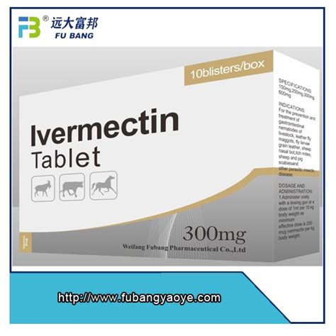 Ivermectin tablet is used for parasitic infection of skin, threadworm infections, inflammatory affections and other conditions. 150mg,250mg,300mg,600mg Ivermectin Tablet For Animal Use ...