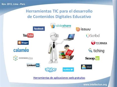 Herramientas Tic Para El Desarrollo De Contenidos Educativos Digitales