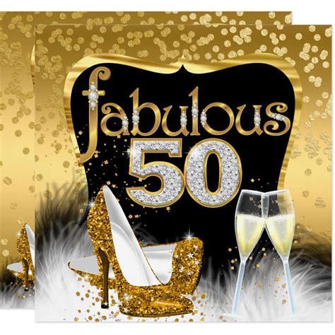 Have a happy birthday darling! Fabulous 50th Birthday Party Gold Diamond Glitter ...