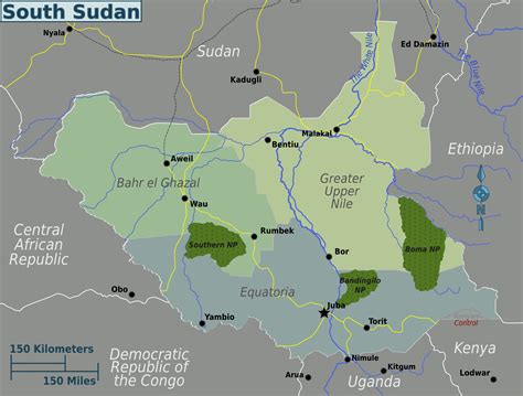 Map Of South Sudan Overview Mapregions Online