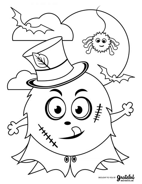 Downloadable Halloween Coloring Pages