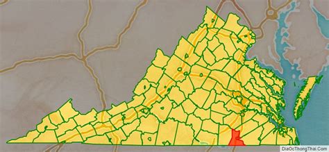 Map Of Greensville County Virginia