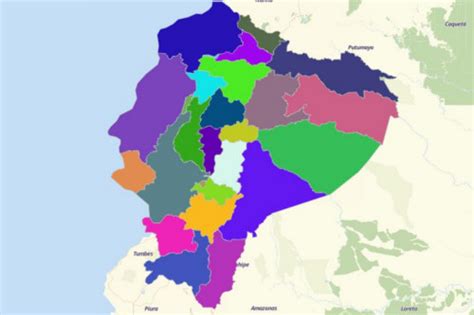 Map Territories For Ecuador