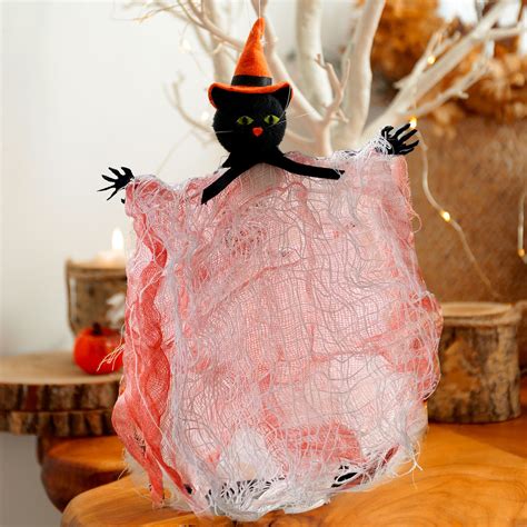 Halloween Pendant Scary Decorative Halloween Witch Black Cat Pendant