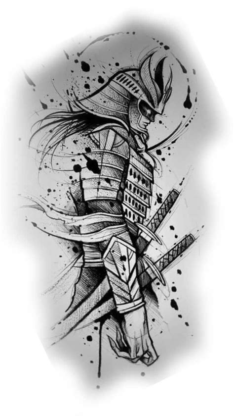 samurai diseño tattoo Tatuajes japoneses, Diseños de tatuaje japonés