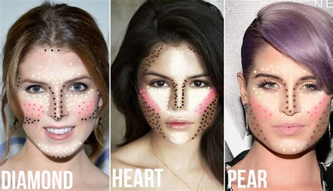 How To Apply Makeup According To Your Face Shape Tutorial Pics