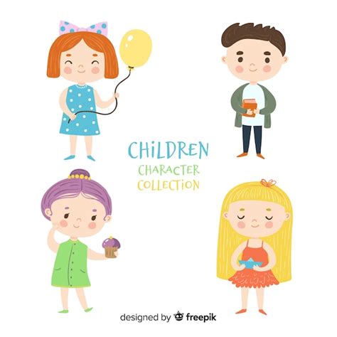 Free Vector Children Character Collection