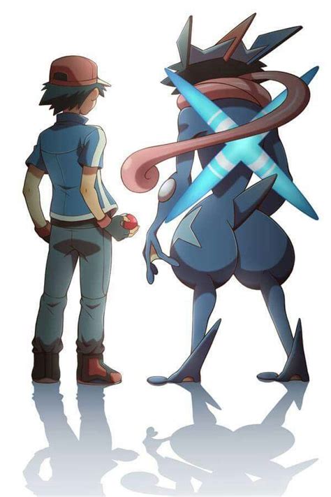 Ash Ketchum And His Newly Evolved Greninja I Give Good Credit To