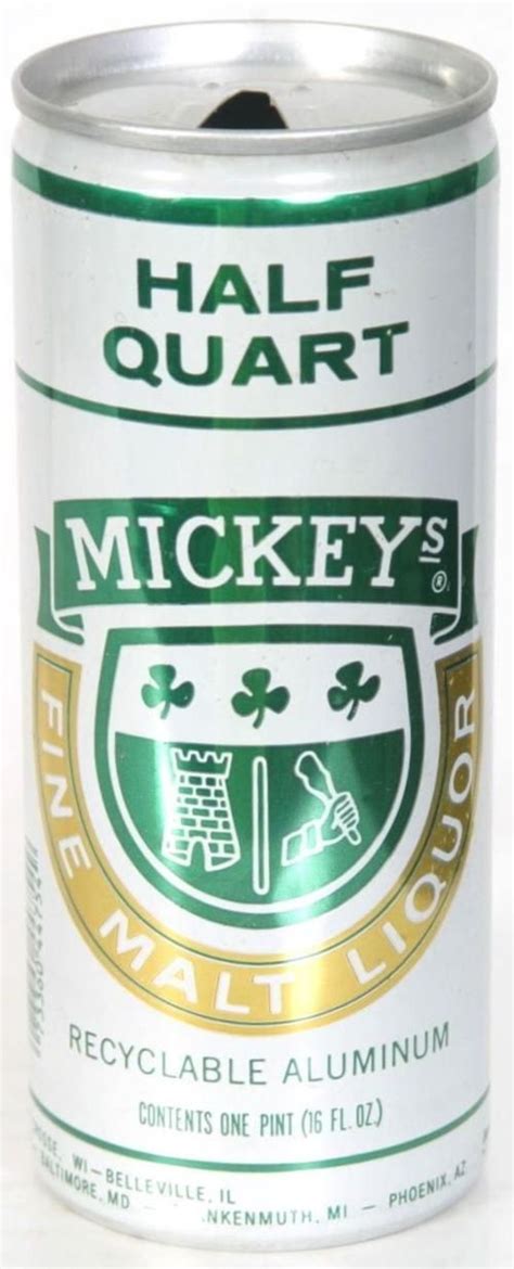 Many say this is 'cat scratch fever'. MICKEY'S-Malt liquor-473mL-United States | Beer label ...