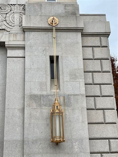 Detail Of Art Deco Light Fixture On The Berks County Courthouse In