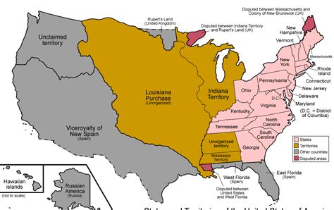 The Temptation News 1803 Map Of United States