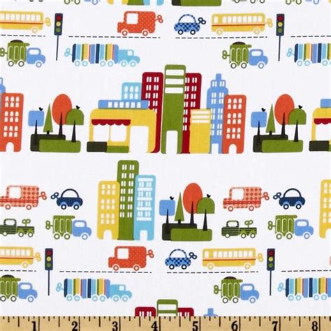 City Streets Cityscape White Fabric Stores Online Fabric Crafts To Do