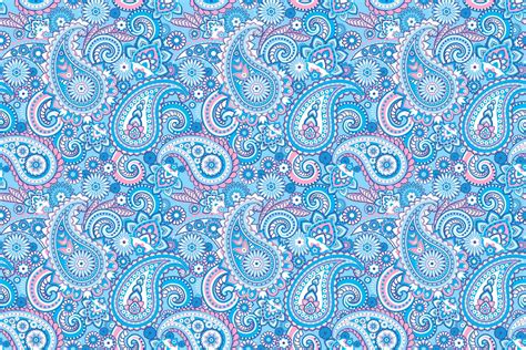1536x864 Resolution Blue And Pink Paisley Pattern Hd Wallpaper