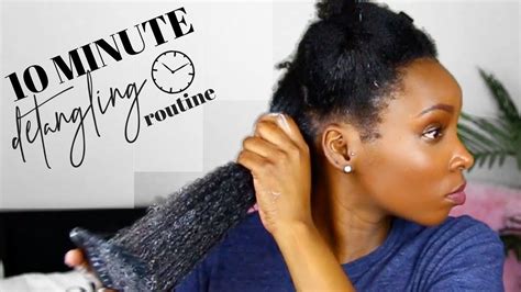 How To Detangle 4c Natural Hair In 10 Minutes Youtube
