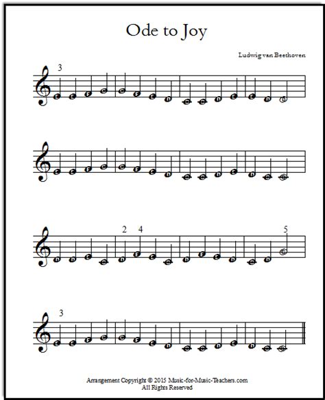 As usual, i have kept it very simple for the absolute beginner. Ode to Joy Sheet Music for Piano, Easy Beginner to Advanced