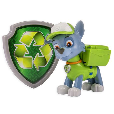 Paw Patrol Action Pack Pup And Badge Rocky Action Figure Walmart Canada