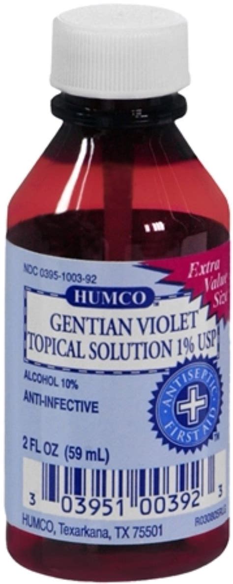 Humco Gentian Violet Topical Solution 1 Usp 2 Oz Pack Of 2 Lifeirl