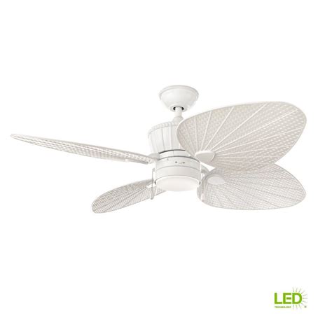 Do you think ceiling fans home depot looks great? Home Decorators Collection Pompeo 52 in. LED Outdoor White ...