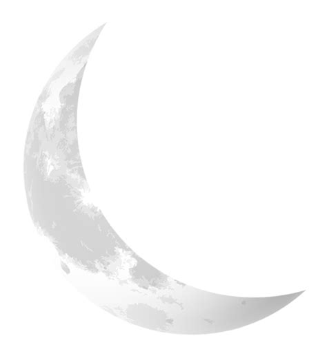 Silver Crescent Moon Pnglib Free Png Library