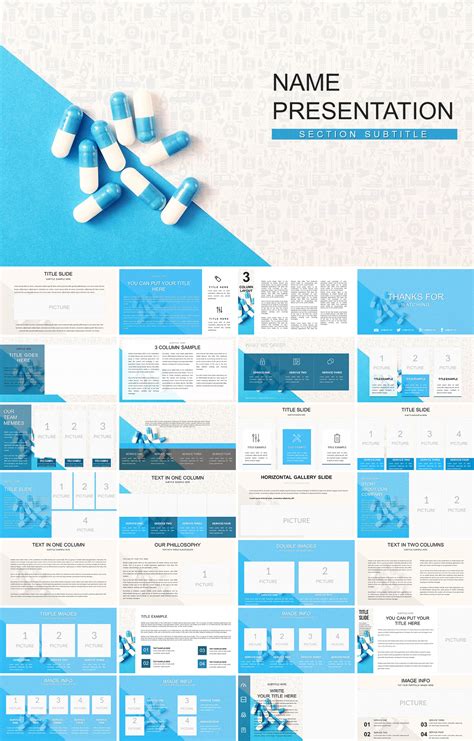 Pharmacy: Prescription drugs PowerPoint template | ImagineLayout.com