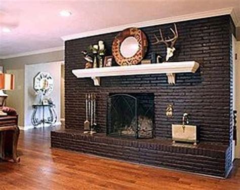 Modern Rustic Painted Brick Fireplaces Ideas 80 Painted Brick