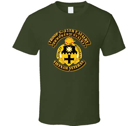 Troop G 5th Cavalry Armored Cavalry No Svc Ribbons T Shirt
