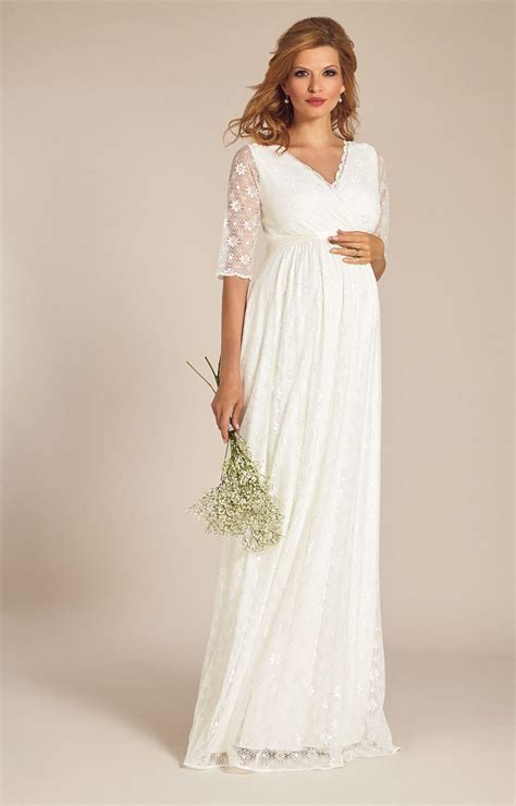 Enya Maternity Wedding Gown Long Ivory Maternity Wedding Dresses Evening Wear And Party