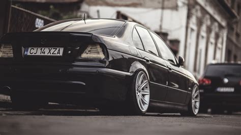 Parked Black Sedan Sports Car Bmw E 39 Bmw M5 E39 Hd Wallpaper